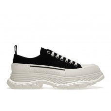 Кроссовки Alexander McQueen Tread Slick Low Lace Up Black White FW21