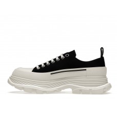 Кроссовки Alexander McQueen Tread Slick Low Lace Up Black White FW21