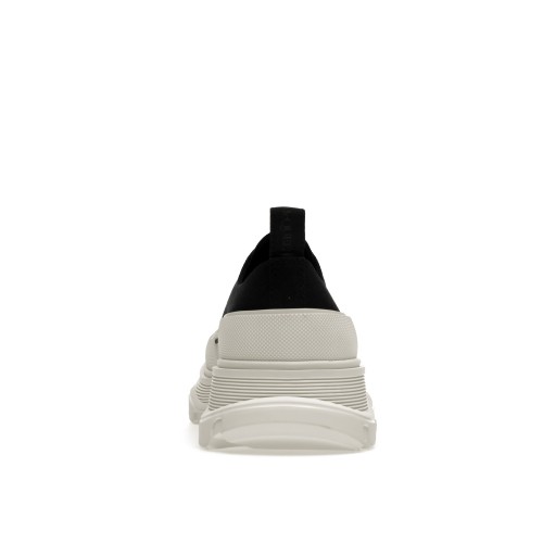Кроссы Alexander McQueen Tread Slick Low Lace Up Black White FW21 - мужская сетка размеров
