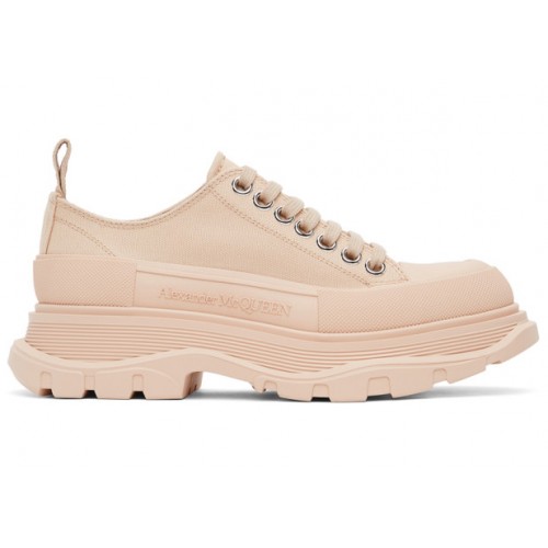 Кроссы Alexander McQueen Tread Slick Low Lace Up Peach (W) - женская сетка размеров