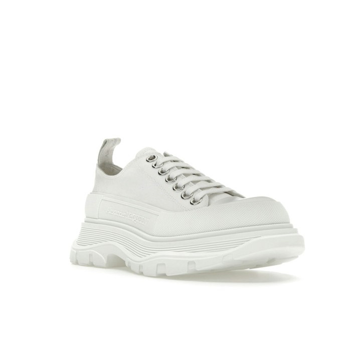 Alexander McQueen Tread Slick Low Lace Up White White (W) - женская сетка размеров Alexander McQueen Tread Slick Low Lace Up White White (W) - женская сетка размеров