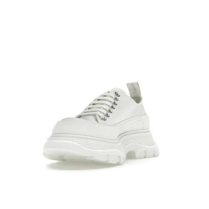 Alexander McQueen Tread Slick Low Lace Up White White (W) - женская сетка размеров Alexander McQueen Tread Slick Low Lace Up White White (W) - женская сетка размеров