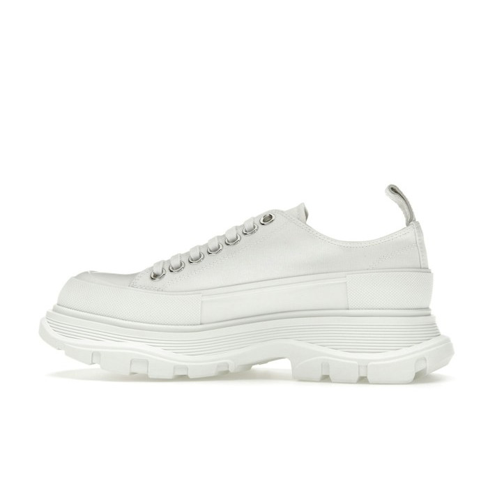 Alexander McQueen Tread Slick Low Lace Up White White (W) - женская сетка размеров Alexander McQueen Tread Slick Low Lace Up White White (W) - женская сетка размеров