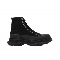 Женские кроссовки Alexander McQueen Tread Slick Lace Up Boot Black (W)