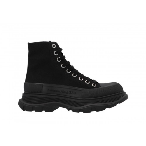 Кроссы Alexander McQueen Tread Slick Lace Up Boot Black (W) - женская сетка размеров