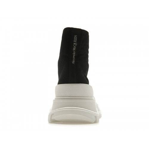 Alexander McQueen Tread Slick Lace Up Boot Black White (W) - женская сетка размеров