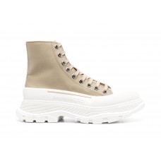 Женские кроссовки Alexander McQueen Tread Slick Boot Beige White (W)