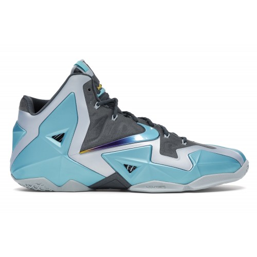 Кроссы Nike LeBron 11 Gamma Blue - мужская сетка размеров