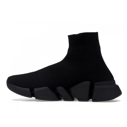 Кроссы Balenciaga Speed 2.0 Black (W) - женская сетка размеров