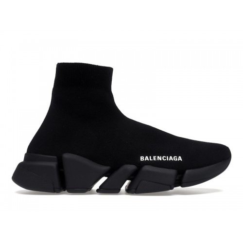Кроссы Balenciaga Speed 2.0 Black (W) - женская сетка размеров