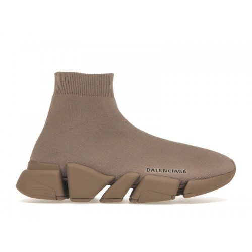 Кроссы Balenciaga Speed 2.0 Beige (W) - женская сетка размеров