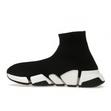Женские кроссовки Balenciaga Speed 2.0 Black White (W)