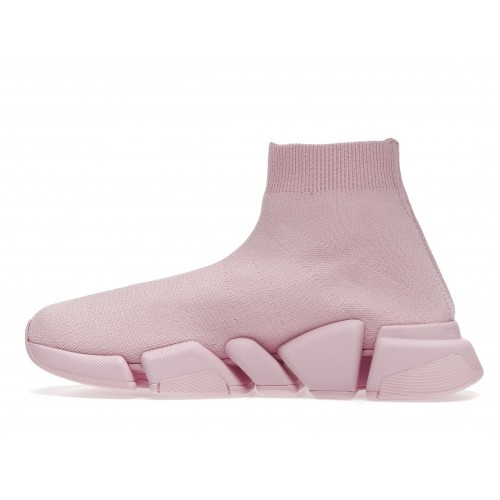 Кроссы Balenciaga Speed 2.0 Pink (W) - женская сетка размеров
