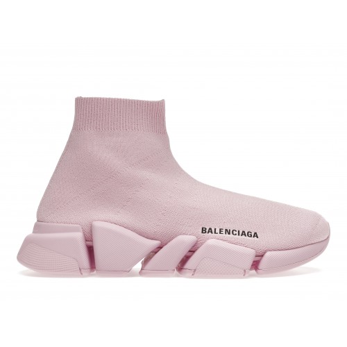 Кроссы Balenciaga Speed 2.0 Pink (W) - женская сетка размеров