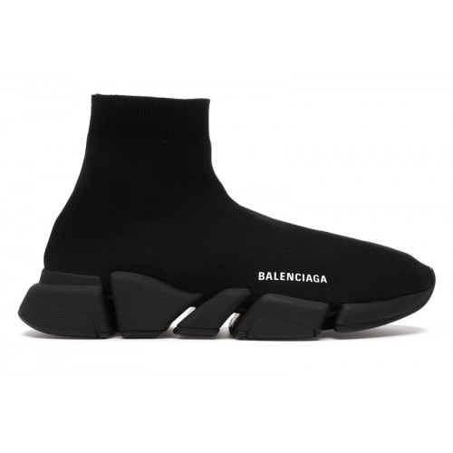 Кроссы Balenciaga Speed 2.0 Black - мужская сетка размеров