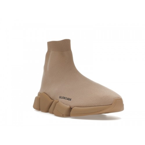 Кроссы Balenciaga Speed 2.0 Beige - мужская сетка размеров