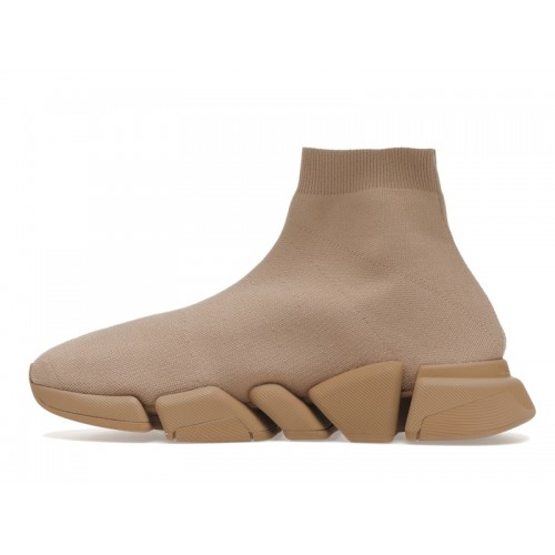 Кроссы Balenciaga Speed 2.0 Beige - мужская сетка размеров