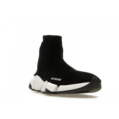 Кроссы Balenciaga Speed 2.0 Black White - мужская сетка размеров