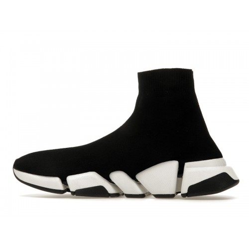 Кроссы Balenciaga Speed 2.0 Black White - мужская сетка размеров