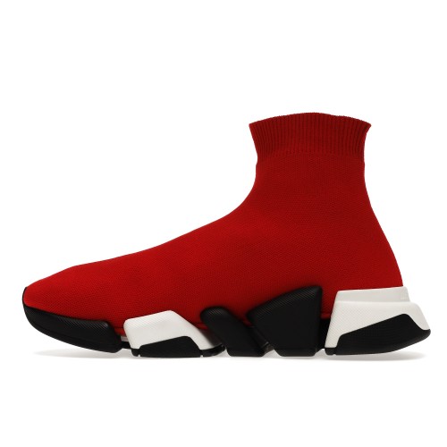 Кроссы Balenciaga Speed 2.0 Red - мужская сетка размеров