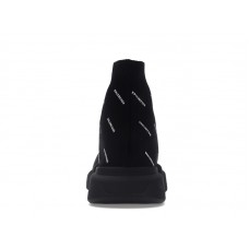 Кроссовки Balenciaga Speed Trainer 2.0 All Over Logo Black White