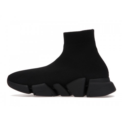 Кроссы Balenciaga Speed 2.0 Triple Black - мужская сетка размеров