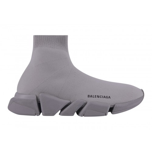 Кроссы Balenciaga Speed 2.0 Grey Recycled Knit - мужская сетка размеров
