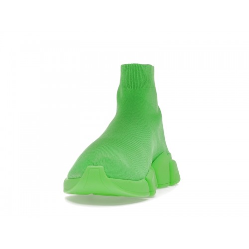Кроссы Balenciaga Speed 2.0 Fluo Green - мужская сетка размеров