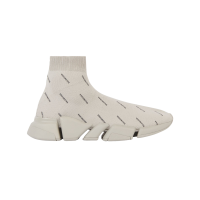 Кроссовки Balenciaga All Over Logo Speed 2.0 Beige