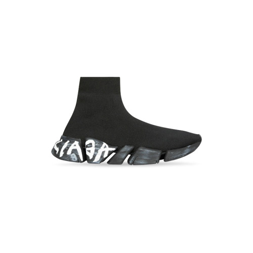Balenciaga Speed 2.0 Black Graffiti - мужская сетка размеров