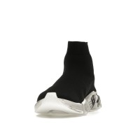 Кроссовки Balenciaga Speed 2.0 Graffiti Recycled Knit Black White