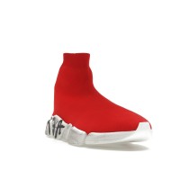 Кроссовки Balenciaga Speed 2.0 Graffiti Red White