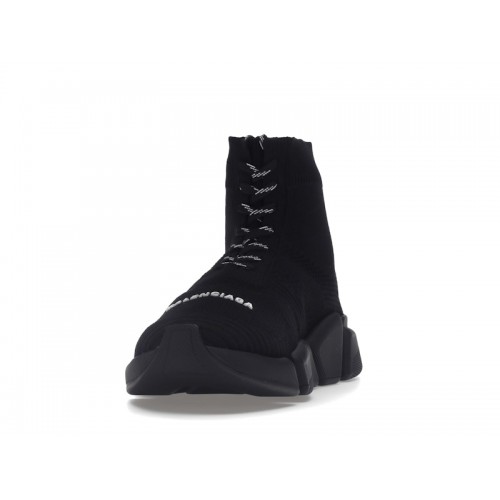 Кроссы Balenciaga Speed 2.0 Lace Up Black - мужская сетка размеров