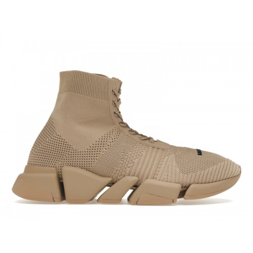 Balenciaga Speed 2.0 Lace Up Beige - мужская сетка размеров