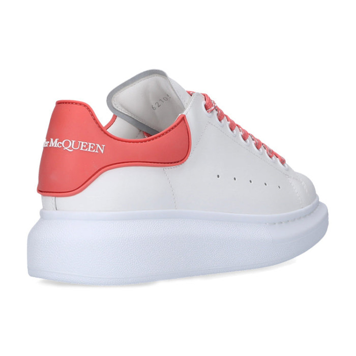 Alexander McQueen Wmns Oversized Sneaker White Coral - женская сетка размеров Alexander McQueen Wmns Oversized Sneaker White Coral - женская сетка размеров