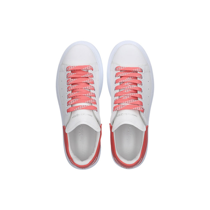 Alexander McQueen Wmns Oversized Sneaker White Coral - женская сетка размеров Alexander McQueen Wmns Oversized Sneaker White Coral - женская сетка размеров