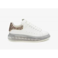 Женские кроссовки Alexander McQueen Oversized White Candy Glitter (W)