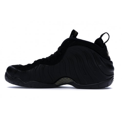 Кроссы Nike Air Foamposite Pro Black Metallic Gold - мужская сетка размеров