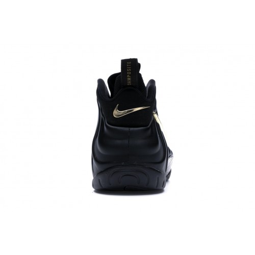 Кроссы Nike Air Foamposite Pro Black Metallic Gold - мужская сетка размеров