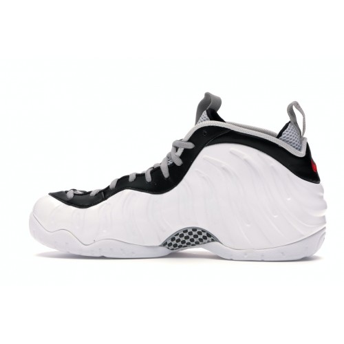Кроссы Nike Air Foamposite Pro White Black University Red - мужская сетка размеров