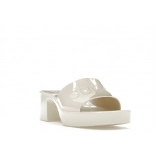 Gucci 60mm Slide Sandal White Rubber
