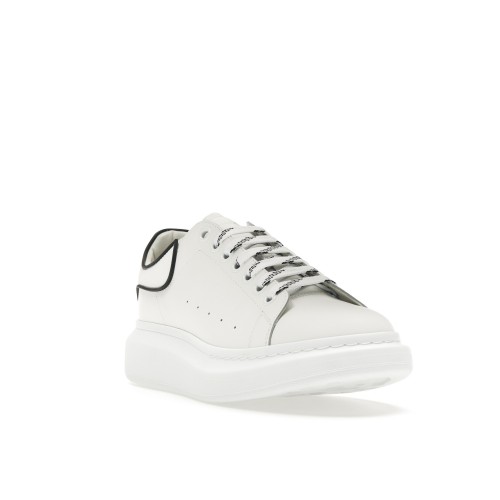 Кроссы Alexander McQueen Oversized White Black Trim - мужская сетка размеров