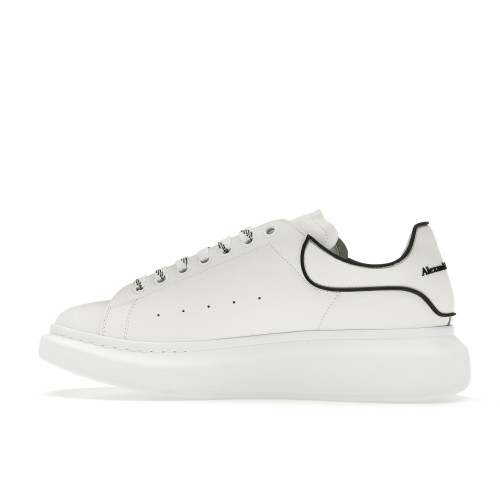 Кроссы Alexander McQueen Oversized White Black Trim - мужская сетка размеров