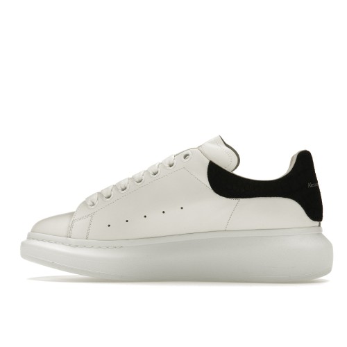 Кроссы Alexander McQueen Oversized Black Embossed Suede Croco - мужская сетка размеров