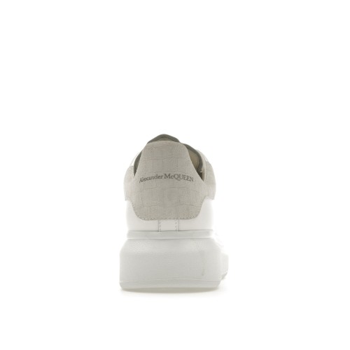 Кроссы Alexander McQueen White Croc - мужская сетка размеров