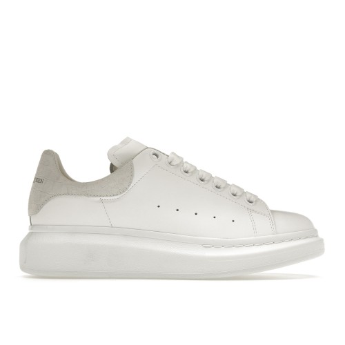 Кроссы Alexander McQueen White Croc - мужская сетка размеров