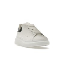 Кроссовки Alexander McQueen Oversized White Forest Green Embossed Croco