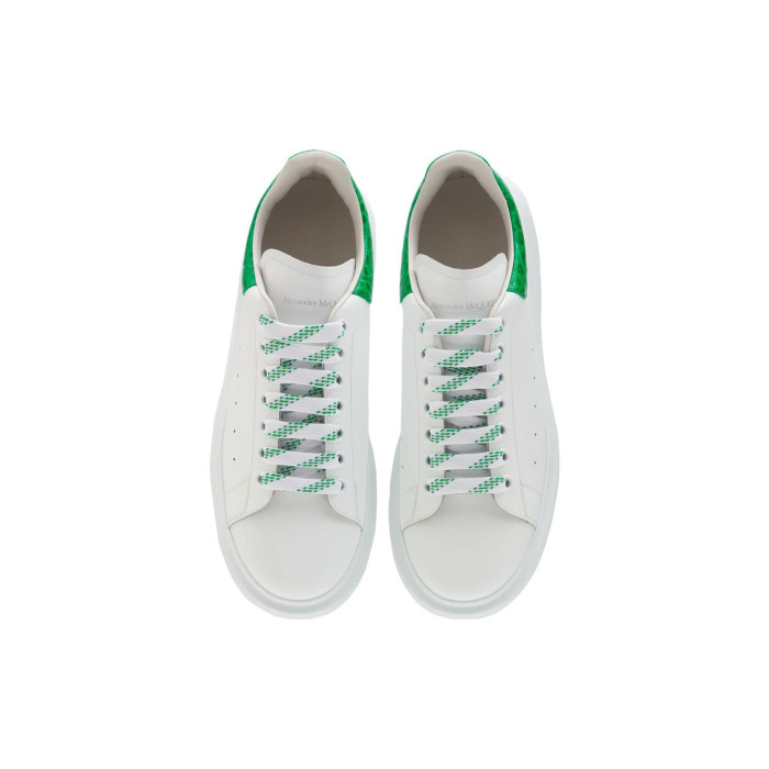 Alexander McQueen Oversized Sneaker Chrome Green Crocodile - мужская сетка размеров Alexander McQueen Oversized Sneaker Chrome Green Crocodile - мужская сетка размеров
