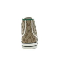 Gucci Tennis 1977 Canvas High Top Beige GG Print