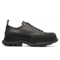 Кроссовки Alexander McQueen Tread Slick Low Lace Up Leather Triple Black